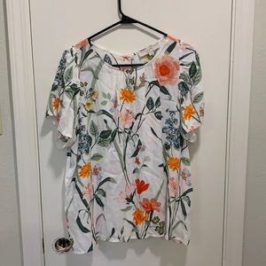 Loft floral blouse